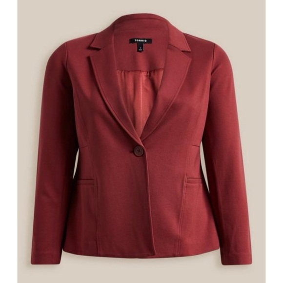 Torrid Burgundy Blazer - Picture 4 of 5